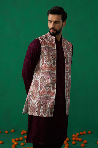 KASHMIRI MULTI KURTA JACKET SET