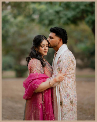 CRICKETER VAIBHAV AROA  IN PhoolPankh Pink Kurta Set