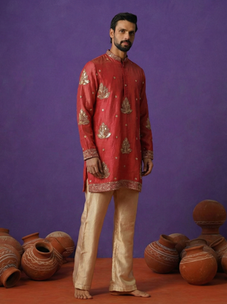 NAAZ PINK SHORT KURTA SET