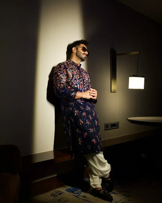 Aparshakti Khurana  in Mihir Blue Kurta Set