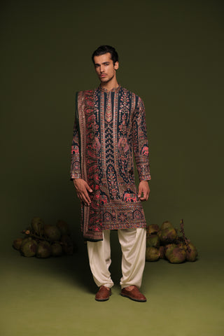 Karan Sharma in Taranj Multi Kurta patiyala set with dupatta