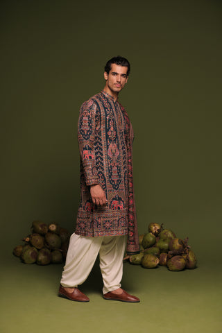 Karan Sharma in Taranj Multi Kurta patiyala set with dupatta