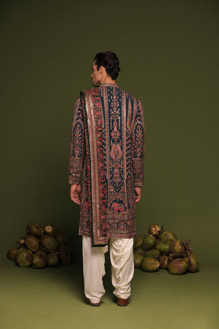 Karan Sharma in Taranj Multi Kurta patiyala set with dupatta