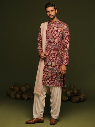 Mahipal Multi Kurta patiyala set with dupatta