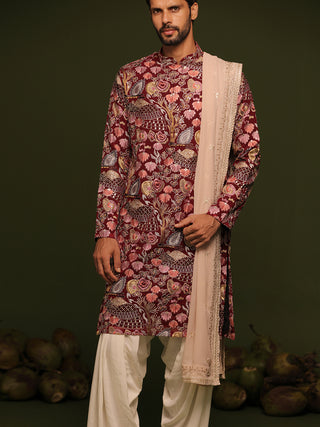 Mahipal Multi Kurta patiyala set with dupatta