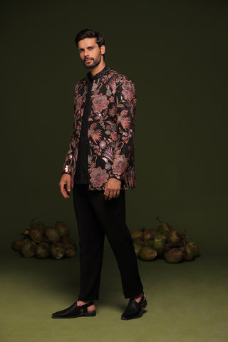 Agam Multi Jodhpuri set with shirt and trouser