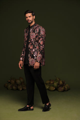 Agam Multi Jodhpuri set with shirt and trouser